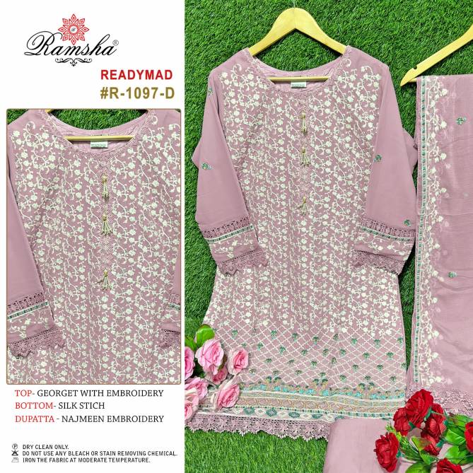 R 1097 By Ramsha Pakistani Readymade Suits Catalog
